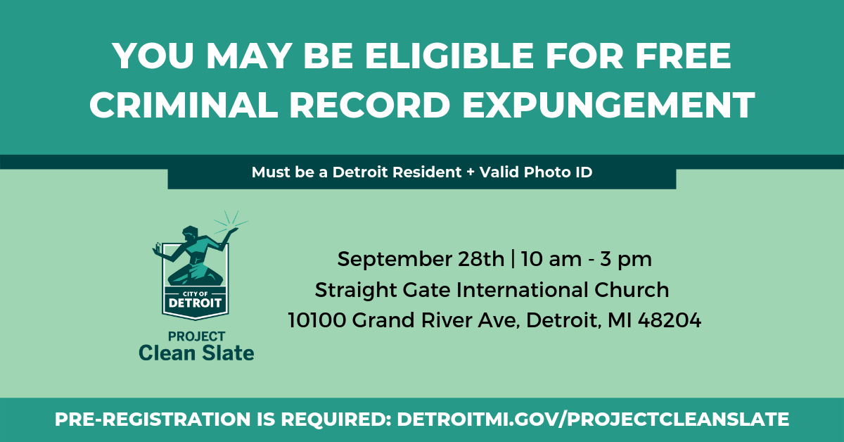 Project Clean Slate City of Detroit